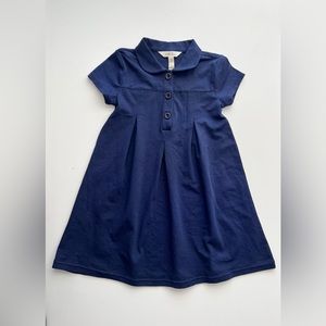 Matilda Jane Perfectly Paired Blue Button Collar short sleeve Dress school 4